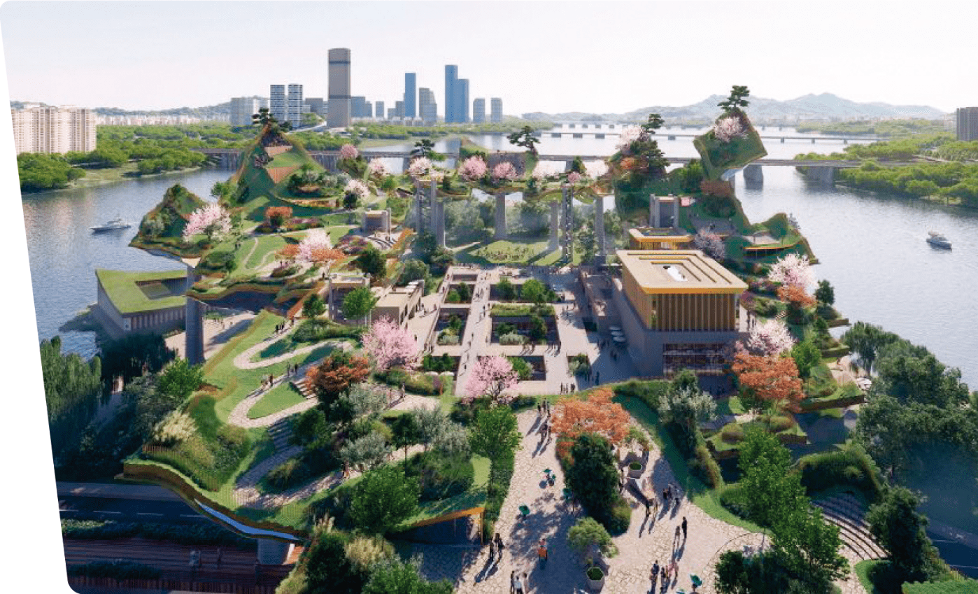 노들예술섬 디자인안 - 토마스 헤더윅